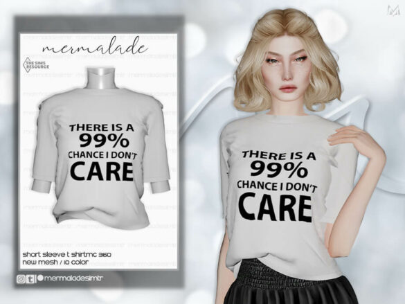 Short Sleeve T Shirt MC360 by mermaladesimtr