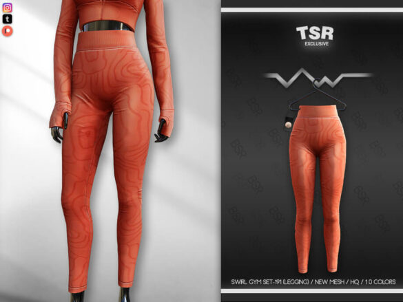 The Sims 4 SWIRL GYM (LEGGINGS) BD636 by busra-tr
