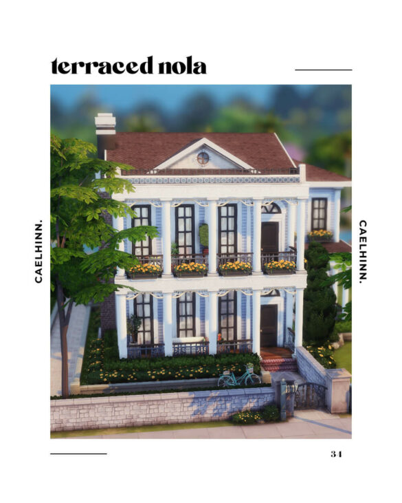 The Sims 4 terraced nola a residential lot by caelhinn
