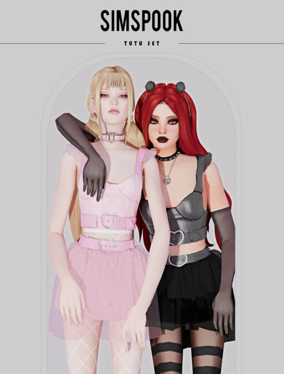 The Sims 4 tutu set new mesh 10 swatches