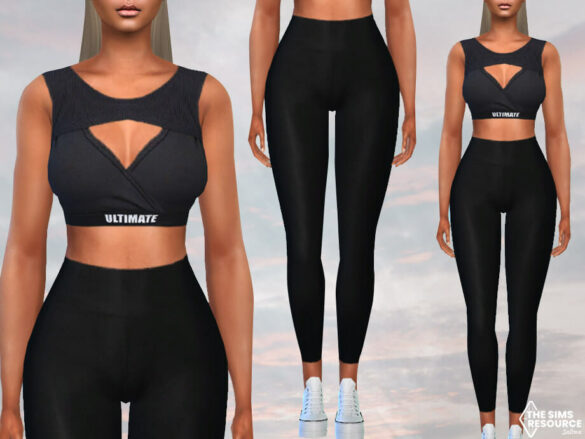 The Sims 4 Ultimate Full Body Fitness Outfit by Saliwa