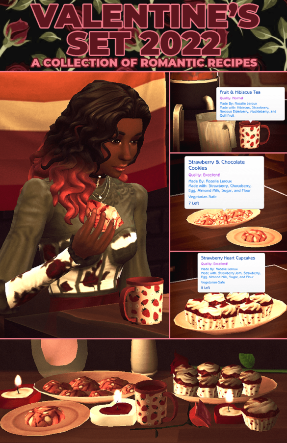 Valentines Day Pack 3 New Custom Recipes