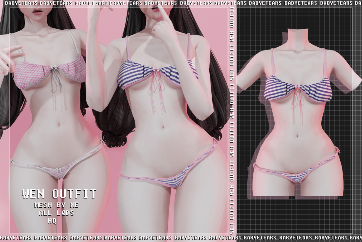 The Sims 4 wen outfit mesh