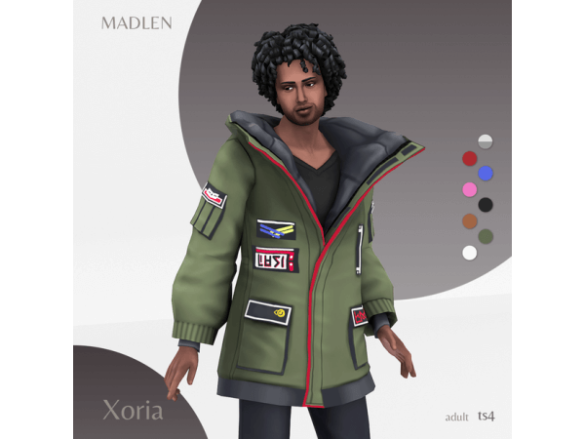 The Sims 4 Xoria Jacket (Male) by Madlen