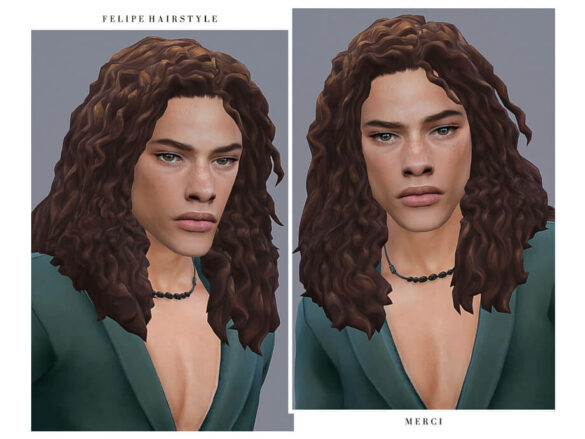 The Sims 4 Felipe Hair by -Merci-