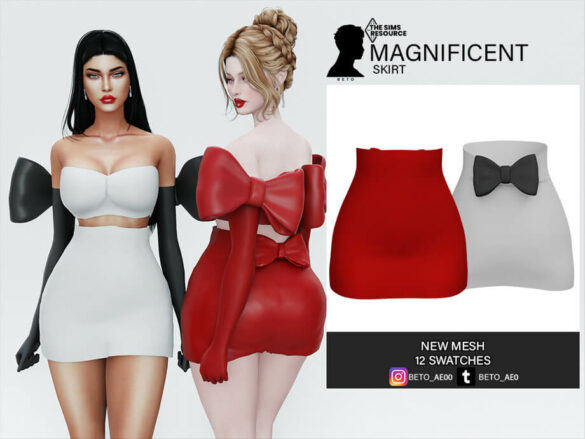 The Sims 4 Magnificent (Skirt) by Beto_ae0