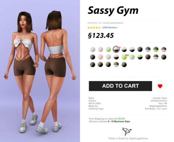 The Sims 4 Sassy Gym