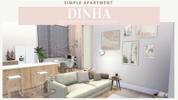 The Sims 4 SIMPLE APARTMENT at Dinha Gamer