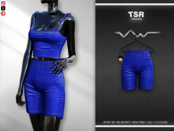 The Sims 4 SPORT SET-196 (SHORT) BD646 by busra-tr