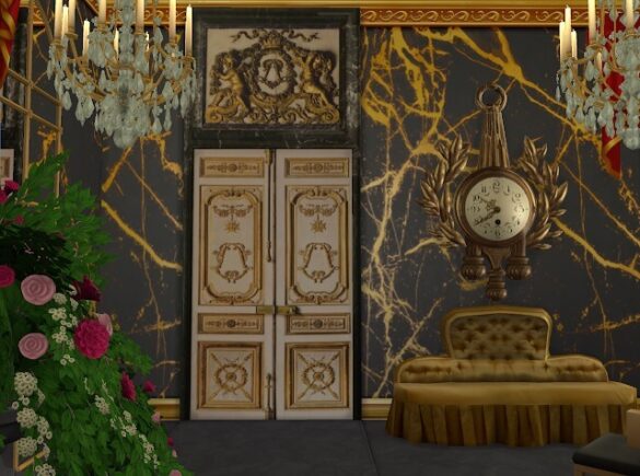 The Sims 4 Versailles Door With Angels On Top at Anna Quinn Stories