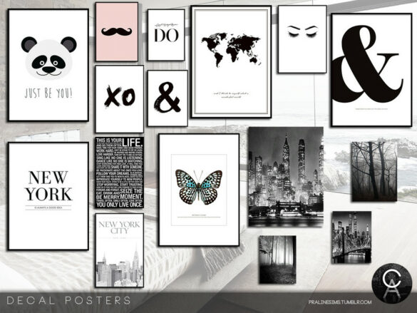 sims 4 the gazette Decal Posters