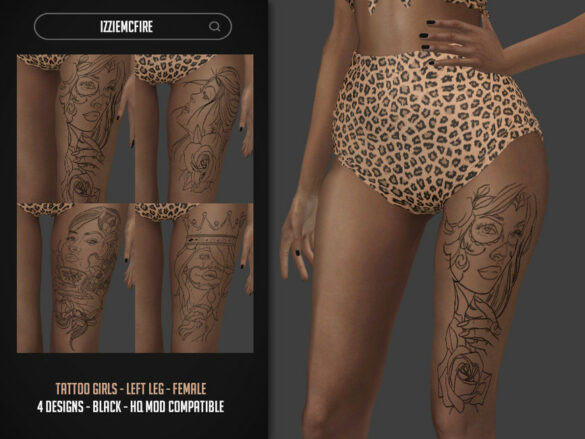 sims 4 shizuku tattoo IMF Tattoo Girls