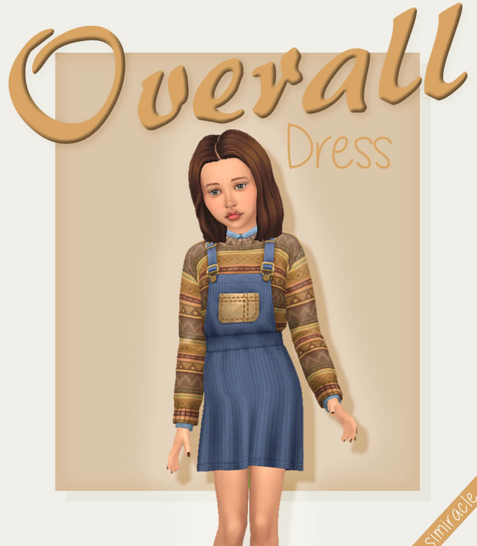 overall dress kids Werewolves Game Pack - The Sims Game