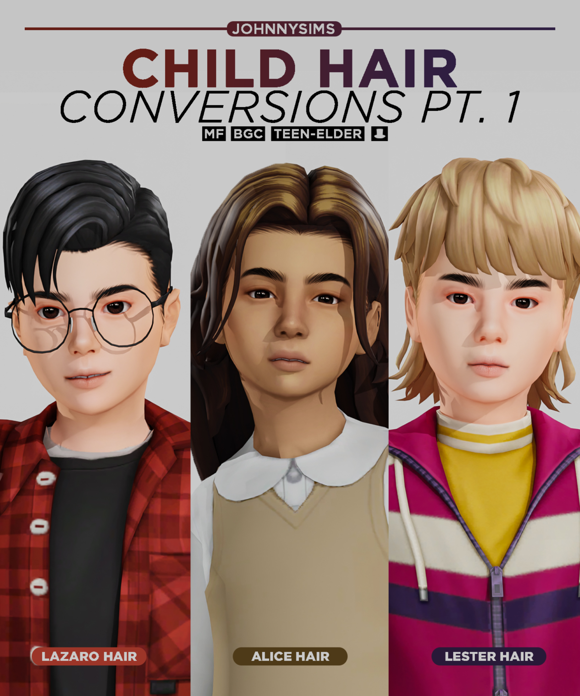 child hair conversions pt1