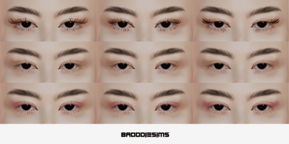 badddiesims 3d lashes l6 superpack