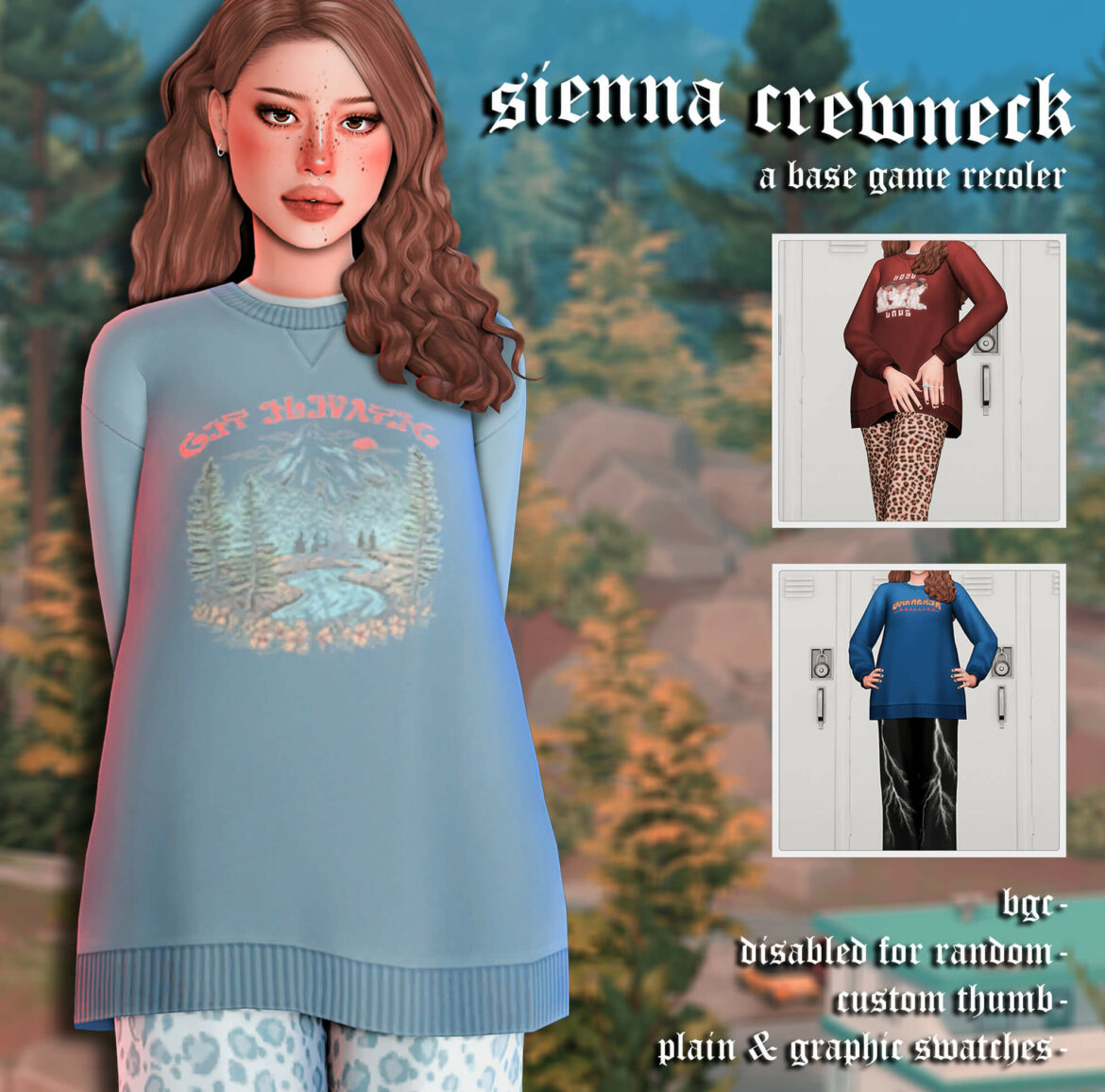 sienna crewneck a recolor