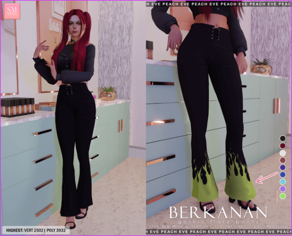 Berkanan Gothic Flare Pants