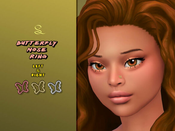 Butterfly Nose Ring - The Sims Game