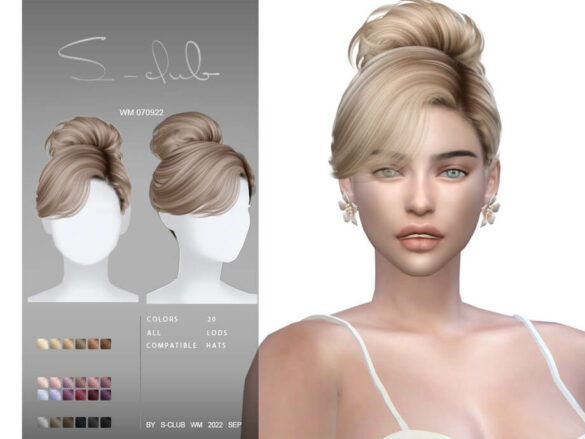 Elegante updo hairstyle by S-CLUB