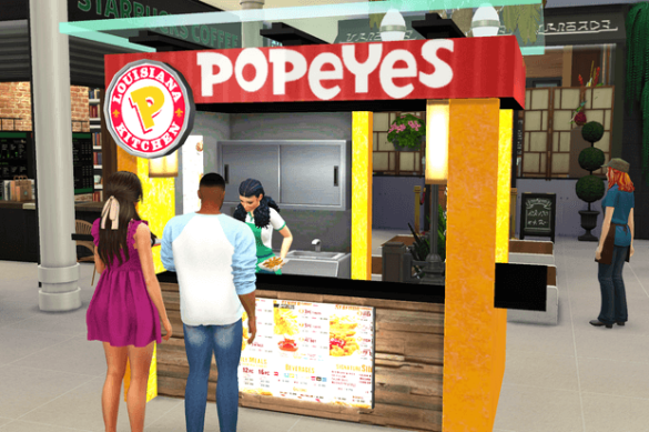 Functional Popeyes Custom Stall