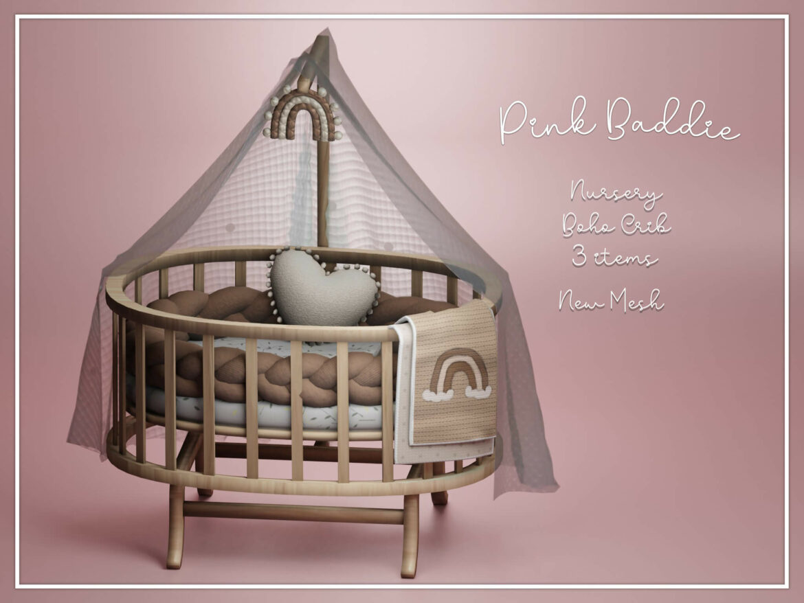 nursery boho crib dl
