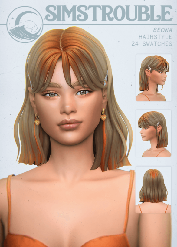 Seona Hairstyle by simstrouble