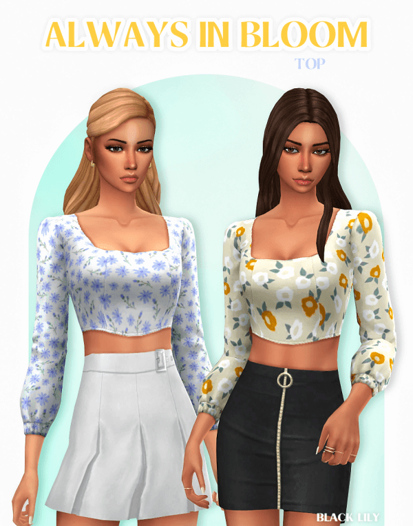 Always In Bloom Top - The Sims Game