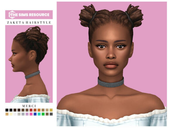 Zaketa Hairstyle - The Sims Game