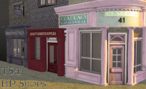 Harry Potter fans vintage Shopfronts