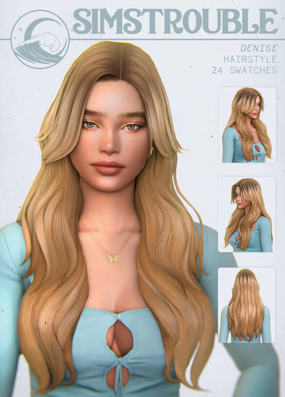 Denise Hairstyle (2 Versions) by simstrouble