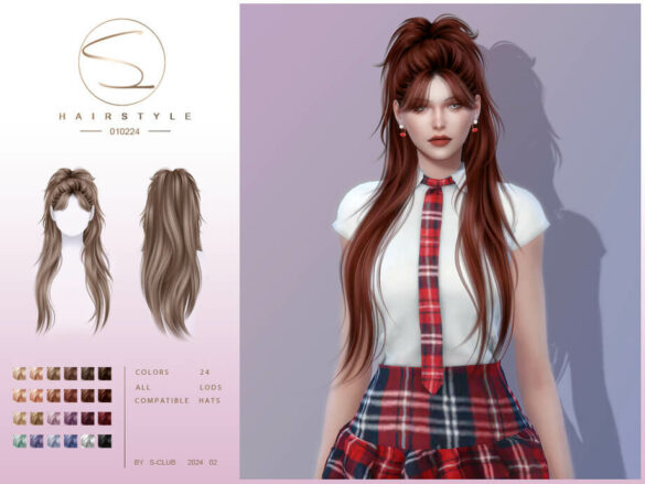 Fashion ponytail hairstyle 010224