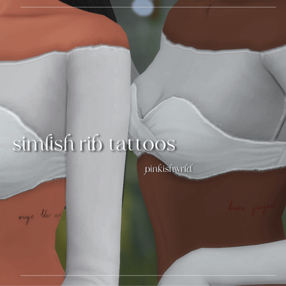 simlish rib tattoos