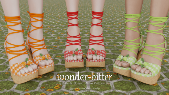 Sugar Thrillz Blossom Allure Platform Heels