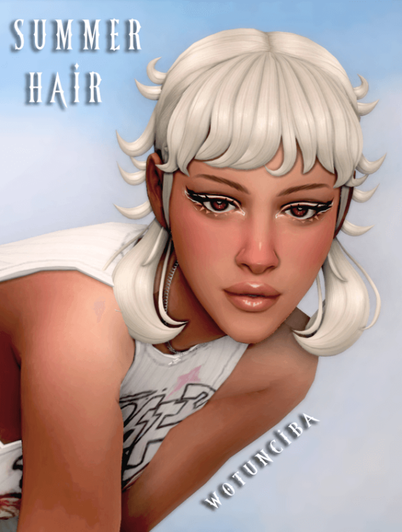 Y2k Hair 4 - Summer Hair - The Sims Game