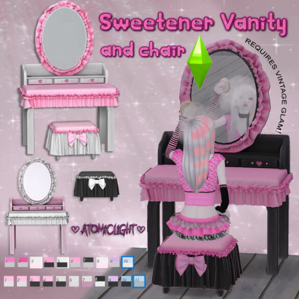 Sweetener Vanity and Chair