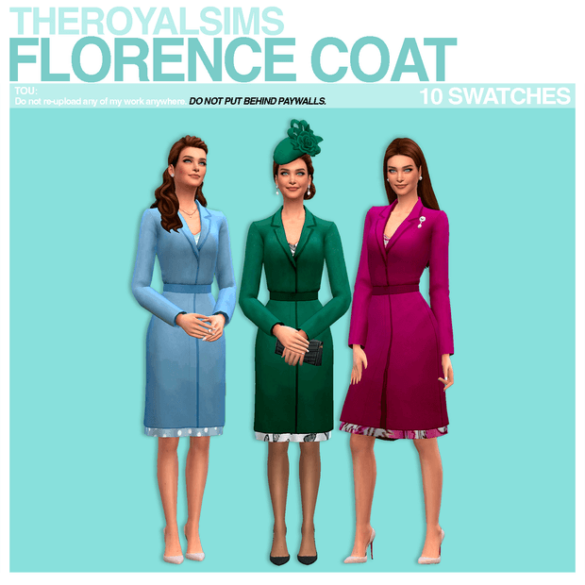THEROYALSIMS FLORENCE COAT