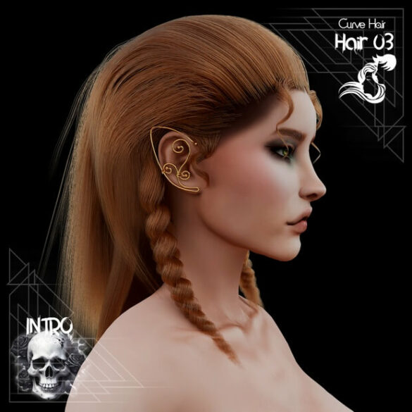 Hair 03 Curve Hair