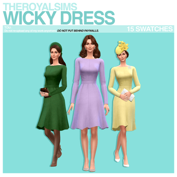 THEROYALSIMS WICKY DRESS