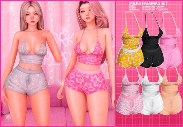 Milka pajamas set
