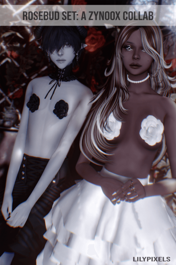 rosebud set a zynoox and lilypixels collab