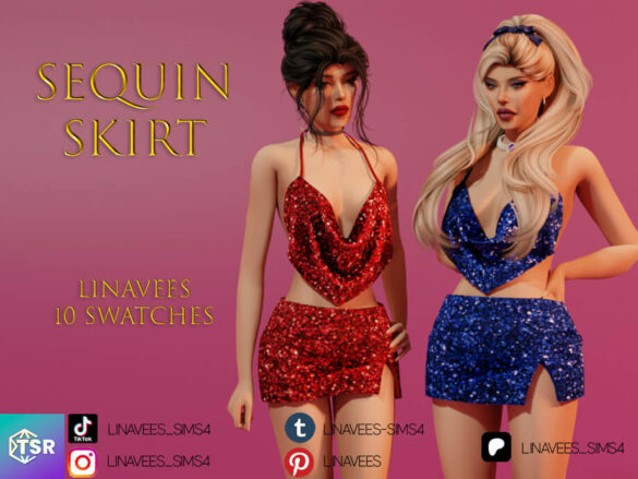 NADIA - SEQUIN SKIRT