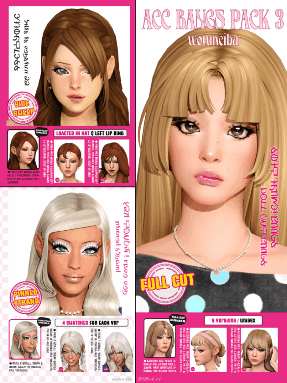 accessory bangs pack 3