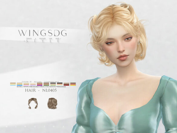 WINGS-NL0405-Curly short hair