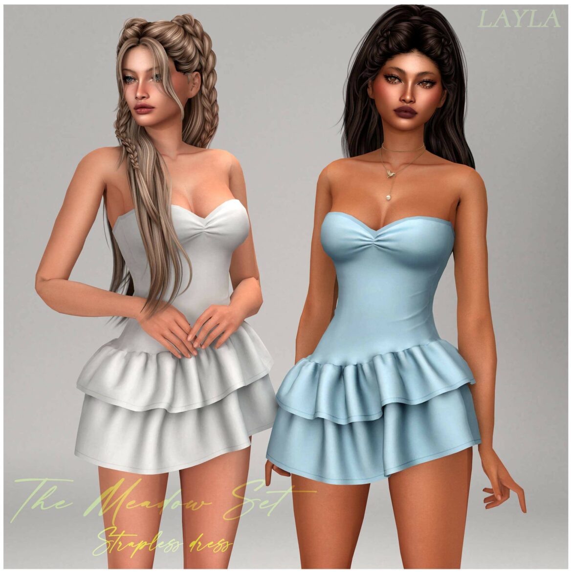 Layla - Strapless sweetheart mini dress